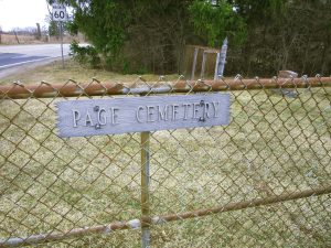 Page's Cemetery, Chinguacousy Township, Peel County