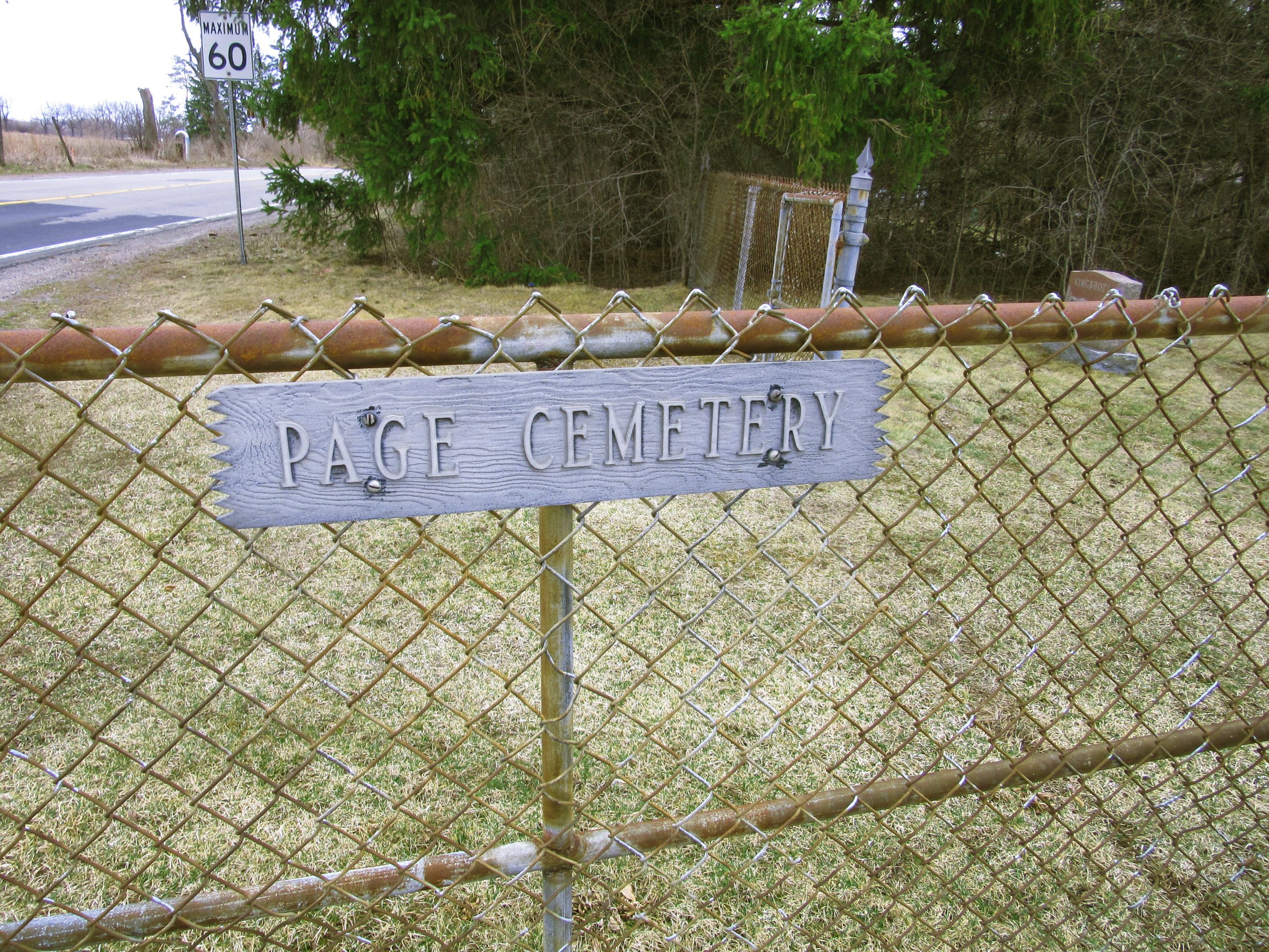 Page's Cemetery, Chinguacousy Township, Peel County