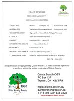 Hillier Township Cemeteries