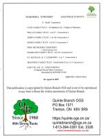 Marmora Township Cemeteries