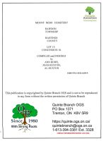Rawdon Township - Mount Nebo Cemetery