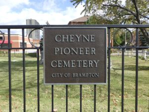 Cheyne Wesleyan Methodist Chapel Cemetery- Toronto Township- Peel County