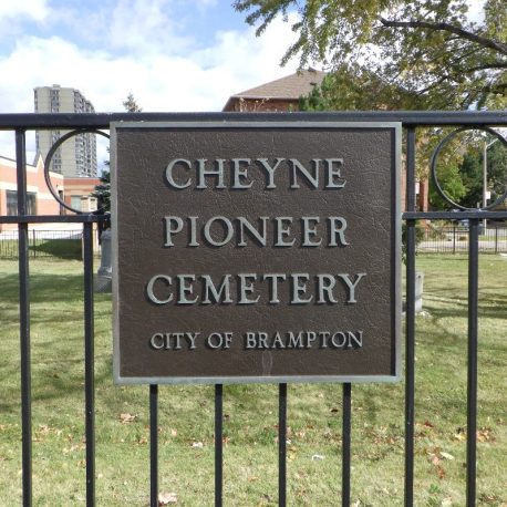 Cheyne Pioneer Cemetery sign