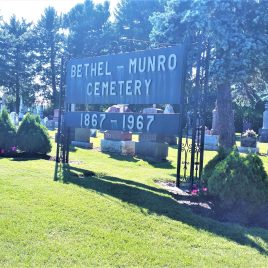 Bethel Munro Cemetery, Fullarton Township, West Perth