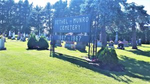 Bethel Munro Cemetery, Fullarton Township, West Perth