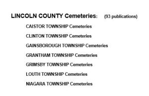 Lincoln County Cemeteries
