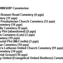 Willoughby Township Cemeteries