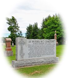 St. Peter’s Roman Catholic Cemetery, North Norwich Township, Oxford County