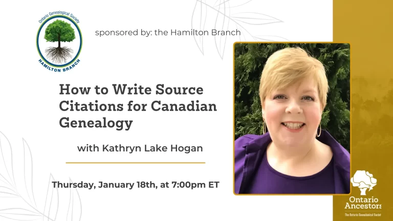 How to Write Source Citations for Canadian Genealogy | Kathryn Lake Hogan