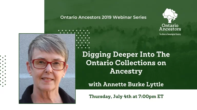 Digging Deeper Into The Ontario Collections on Ancestry