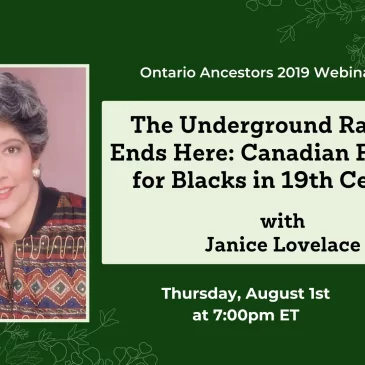 The Underground Railroad Ends Here: Canadian Freedom for Blacks in 19th Century