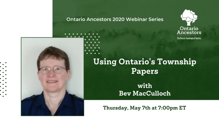 Using Ontario’s Township Papers