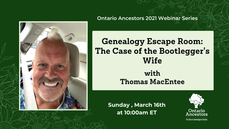 Genealogy Escape Room: The Case of the Bootlegger’s Wife