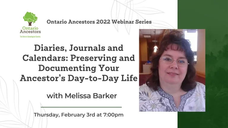 Diaries, Journals and Calendars: Preserving and Documenting Your Ancestor’s Day-to-Day Life