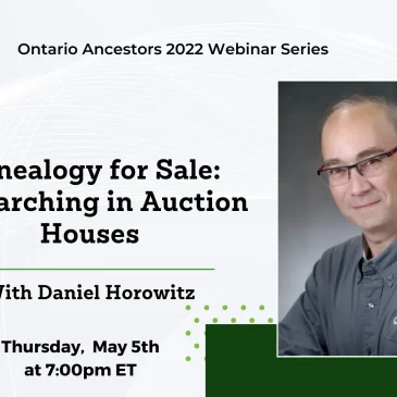 Genealogy for Sale: Researching in Auction Houses