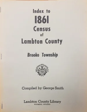Lambton - Index to 1861 Census - Brooke Township
