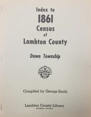 Lambton - Index to 1861 Census - Dawn Township