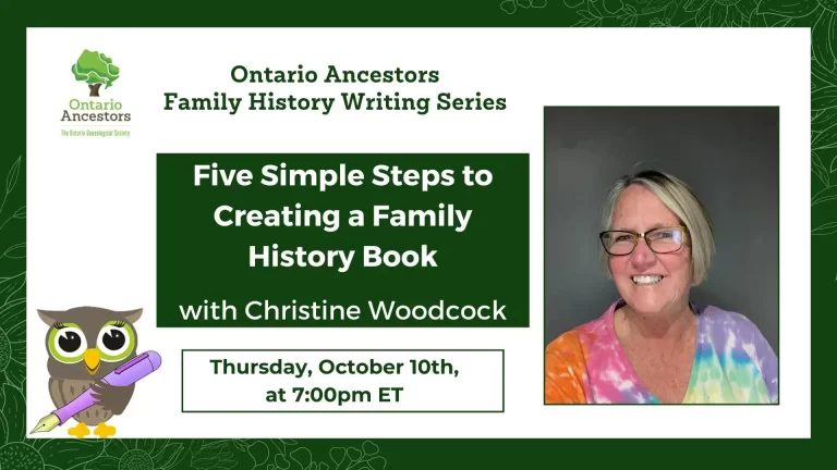Five Simple Steps to Creating a Family History Book – Christine Woodcock