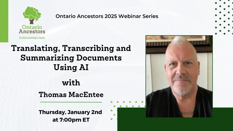 Translating, Transcribing and Summarizing Documents Using AI – Thomas MacEntee