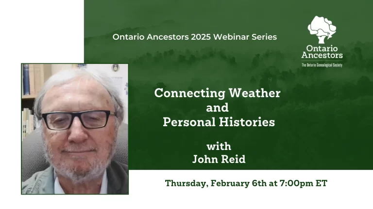 Connecting Weather and Personal Histories | John Reid