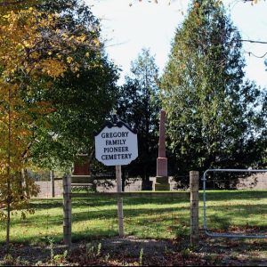 Gregory Family Cemetery, East Nissouri Township, Oxford County