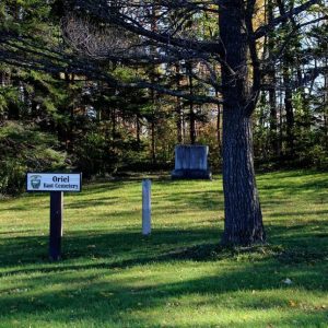 Oriel Pioneer Cemetery, East Oxford Township, Oxford County