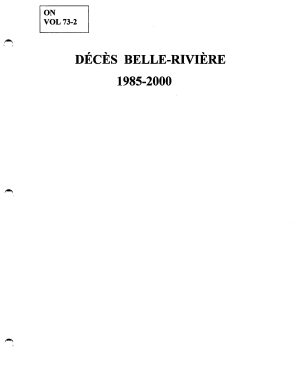 DÉCÈS BELLE-RIVIÈRE (St-Simon et St-Jude), 1985-2000