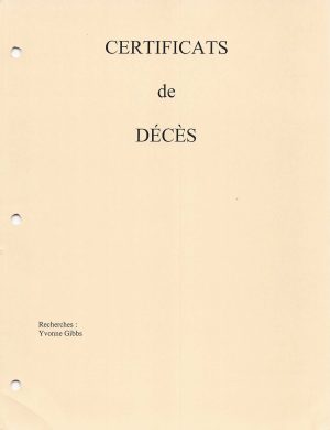 Certificates of Death, FORC Collection