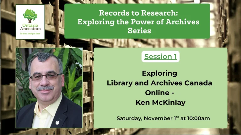 Exploring Library and Archives Canada Online – Ken McKinlay