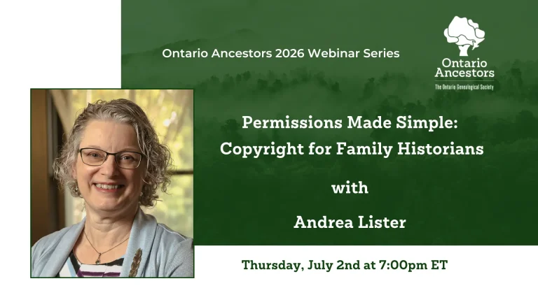 Permissions Made Simple: Copyright for Family Historians | Andrea Lister