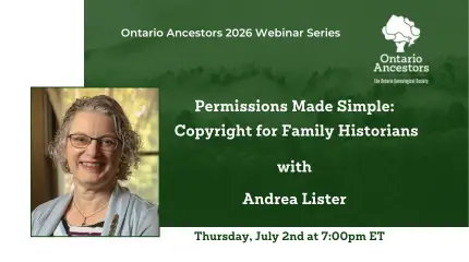 July Webinar | Permissions Made Simple: Copyright for Family Historians | Andrea Lister