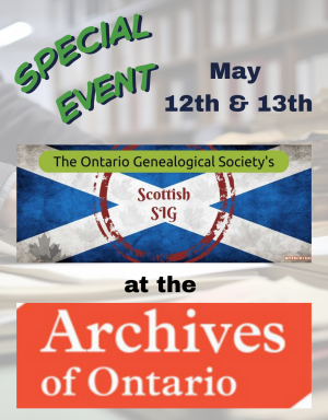 Scottish SIG at the Archives of Ontario
