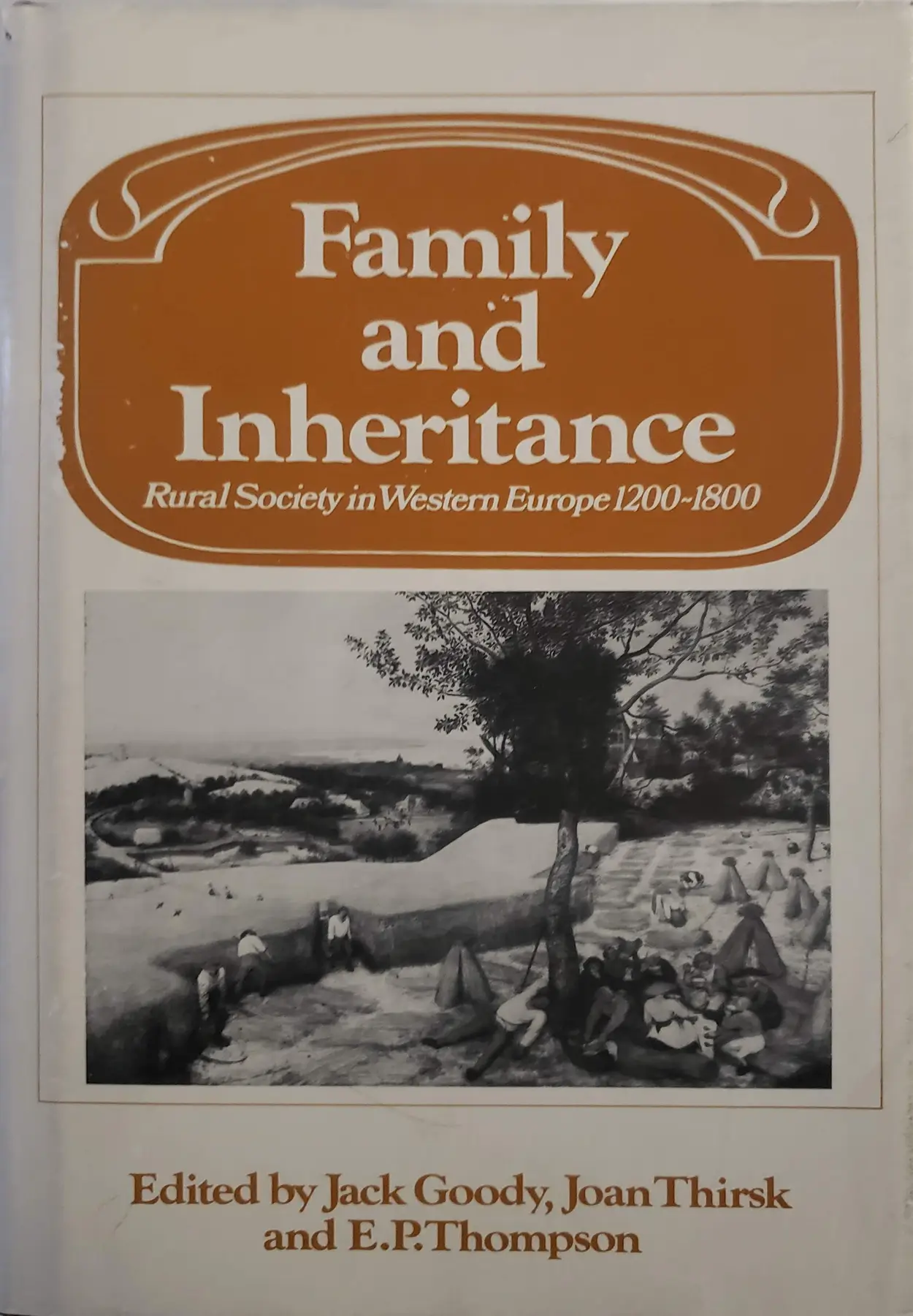 Family and Inheritance: Rural Society in Western Europe 1200-1800